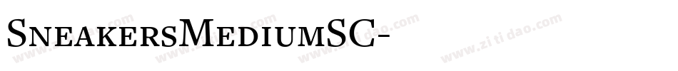 SneakersMediumSC字体转换