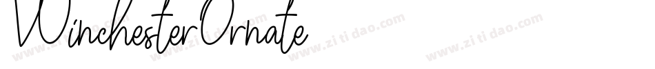 WinchesterOrnate字体转换
