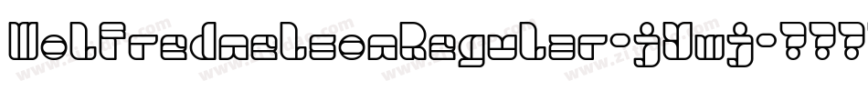WolfrednelsonRegular-jYwj字体转换