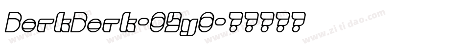 BorkBork-O9yO字体转换