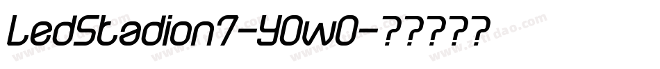 LedStadion7-Y0wO字体转换