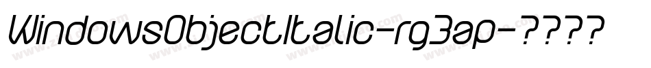 WindowsObjectItalic-rg3ap字体转换