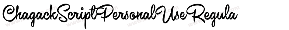 ChagackScriptPersonalUseRegular-oWBx字体转换