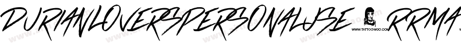 DurianLoversPersonalUse-RRmA字体转换