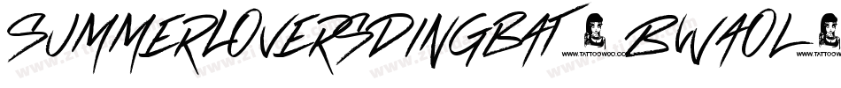 SummerLoversDingbat-BWaol字体转换