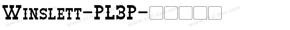 Winslett-PL3P字体转换