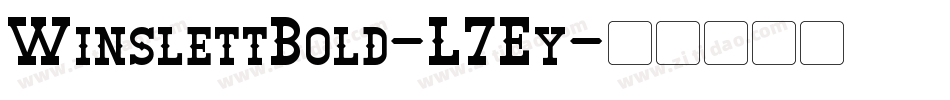 WinslettBold-L7Ey字体转换