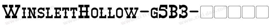 WinslettHollow-g5B3字体转换