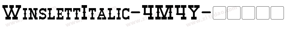 WinslettItalic-4M4Y字体转换 WinslettItalic-4M4Y字体转换