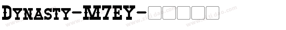 Dynasty-M7EY字体转换