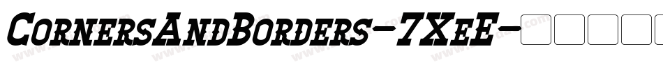 CornersAndBorders-7XeE字体转换