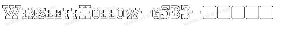 WinslettHollow-g5B3字体转换