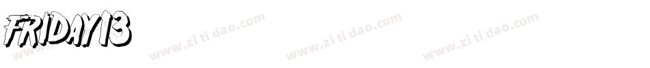 friday13字体转换