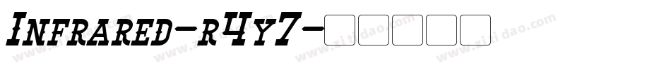 Infrared-r4y7字体转换
