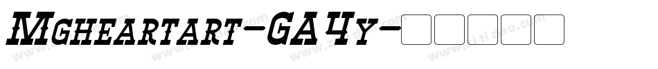 Mgheartart-GA4y字体转换