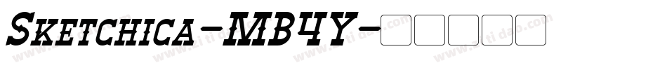 Sketchica-MB4Y字体转换