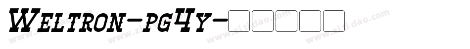 Weltron-pg4y字体转换 Weltron-pg4y字体转换