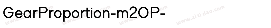 GearProportion-m2OP字体转换