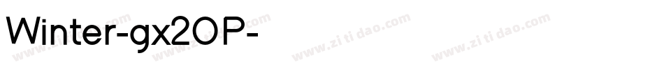 Winter-gx2OP字体转换