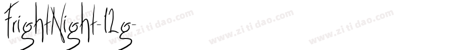 FrightNight-12g字体转换