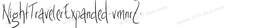 NightTravelerExpanded-vmnrZ字体转换