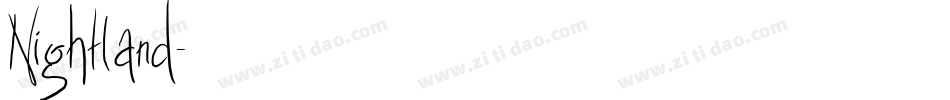 Nightland字体转换