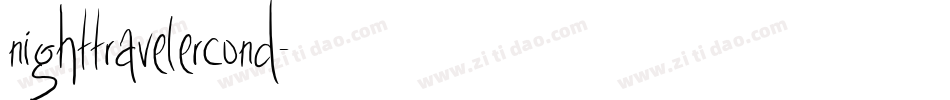 nighttravelercond字体转换