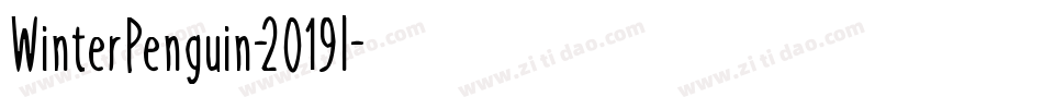 WinterPenguin-2O19l字体转换