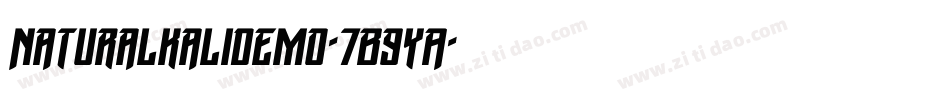 Naturalkalidemo-7B9YA字体转换