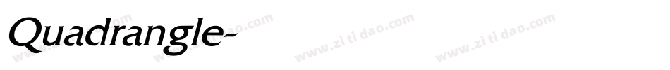 Quadrangle字体转换