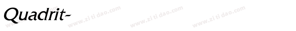 Quadrit字体转换