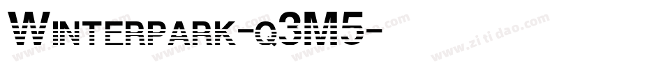 Winterpark-q3M5字体转换