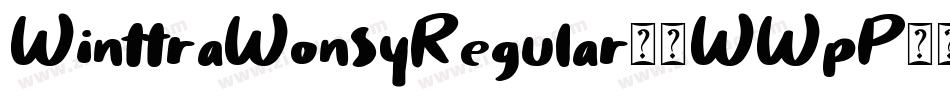 WinttraWonsyRegular-0WWpP字体转换