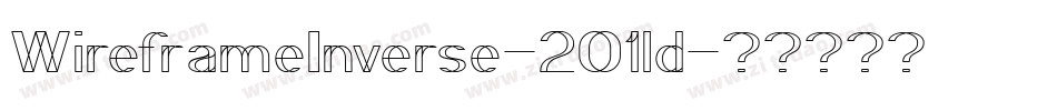 WireframeInverse-2O1ld字体转换