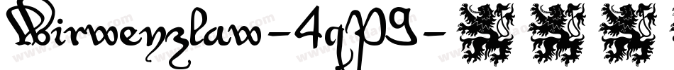 Wirwenzlaw-4qP9字体转换
