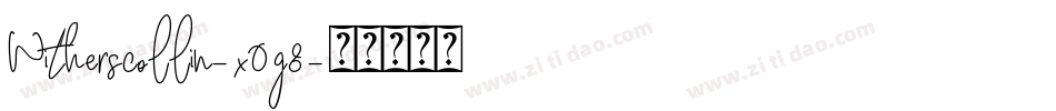Witherscollin-x0g8字体转换