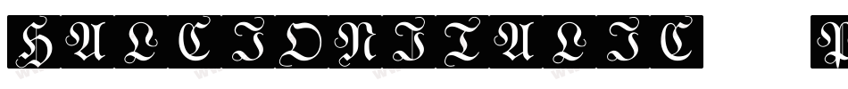 HalcionItalic-5Pv字体转换