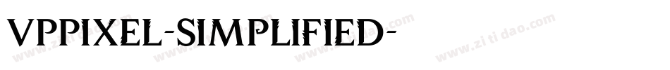 VPPixel-Simplified字体转换