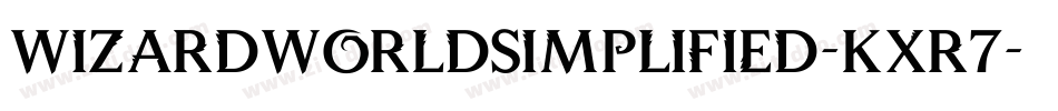 WizardWorldSimplified-Kxr7字体转换