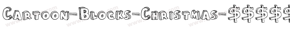 Cartoon-Blocks-Christmas字体转换