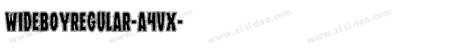 WideBoyRegular-a4Vx字体转换