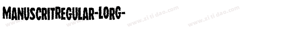 ManuscritRegular-LOrG字体转换