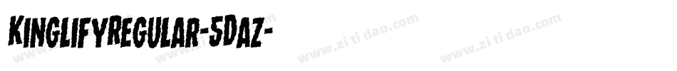 KinglifyRegular-5Daz字体转换
