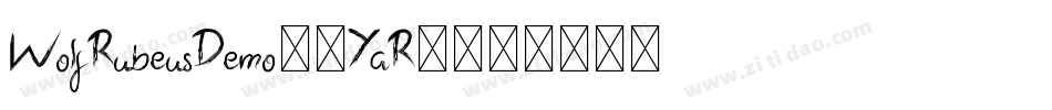 WolfRubeusDemo-6YaR1字体转换