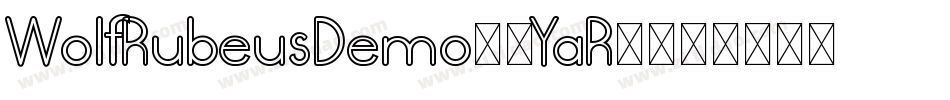 WolfRubeusDemo-6YaR1字体转换