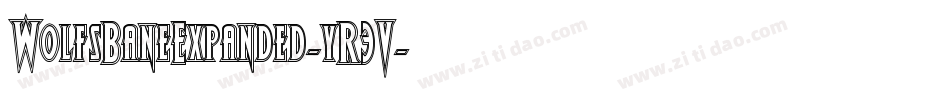 WolfsBaneExpanded-yR3V字体转换