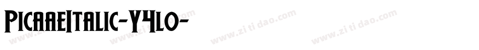PicaaeItalic-Y4lo字体转换