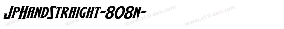 JpHandStraight-8O8n字体转换