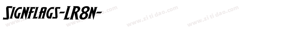 Signflags-LR8n字体转换 Signflags-LR8n字体转换