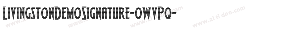 LivingstonDemoSignature-owvPq字体转换